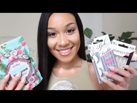 ASMR My Monthly Favourites Haul💜 Self Care Quarantine (Nails, Lashes, Skincare..)