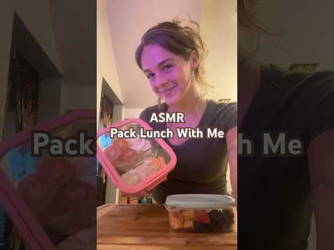 ASMR Packing My Lunch #asmr #food #organization