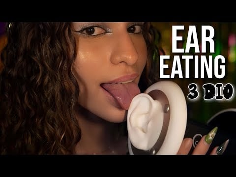 ASMR 3Dio Ear Eating para Arrepios Profundos (Use Fones)