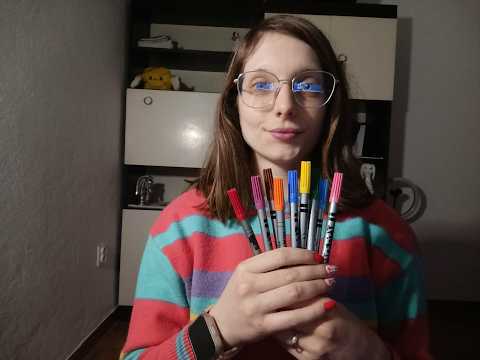 ASMR | Tapping nas canetas de feltro