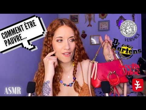 ASMR FR 💸 Mes derniers achats ou comment être pauvre (Versace, See By Chloé, drmartens, erborian...)