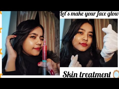 ASMR HINDI💗|Doing your FACE TREATMENT👩🏾‍🔬ROLEPLAY|Removing Pimples&Darkspots👀 #asmr #hindiasmr