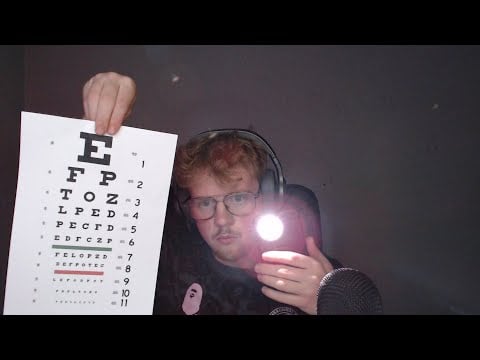asmr fast eye exam roleplay