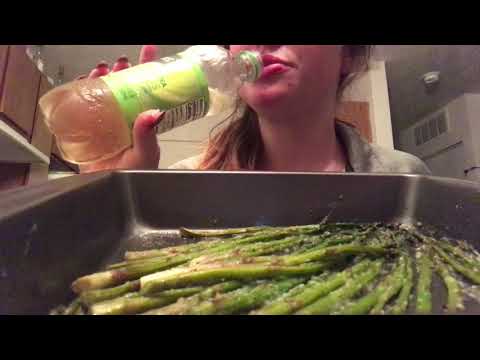 ASMR Eating Asparagus