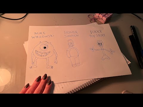 ASMR/ DESENHE COMIGO ✏️ DRAW WITH ME #asmr #drawing