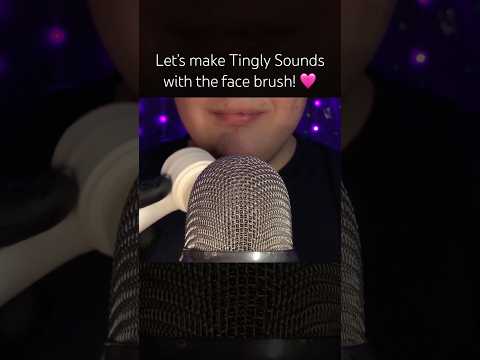 Tingly ASMR Sounds with the face brush! 🩷 #asmr
