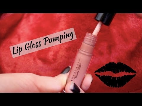ASMR Fast Lipgloss Pumping Sounds + Tapping