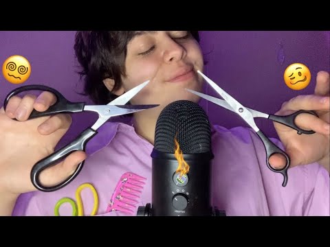 [ASMR] Cortando seu cabelo agressivamente com sons de boca🥴✂️