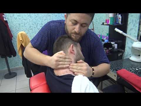 ASMR TURKISH BARBER MASSAGE : NECK CRACK : BACK CRACK : head , arm , back ,face massage : sleep