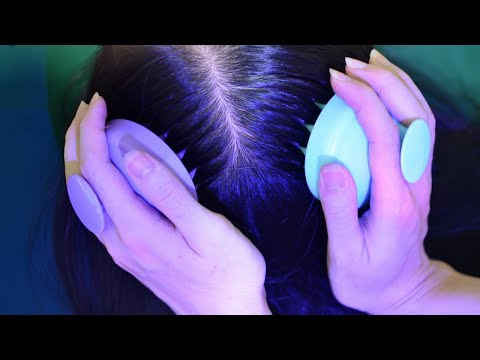 ASMR Scalp Massage Real Person Relaxing For Deep Sleep ( No Talking )
