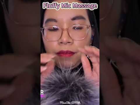 ASMR Brain Melting Fast and Aggressive Fluffy Mic Massage For Tingles ⚡ #micscratching #fastasmr