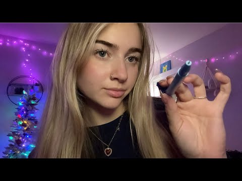 ASMR drawing on your face✏️ up close and personal