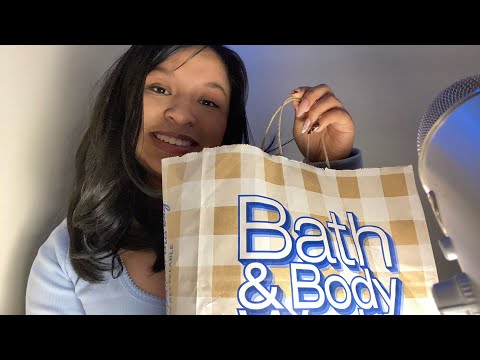 ASMR bath and body works haul *lotion sounds,mouthsounds,tapping*🧴🧘‍♀️