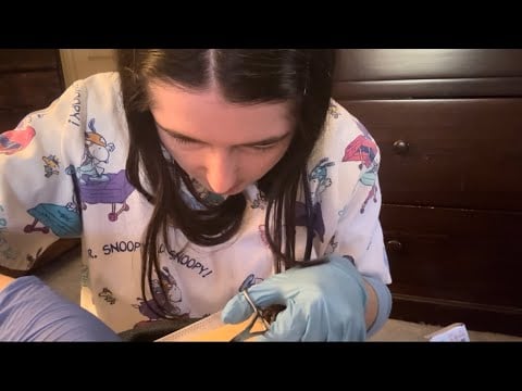 Giving you Stitches (my first day on the job) | ASMR Medical role play