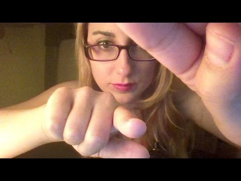 ASMR Extremely Close-up Hand Movements, Poking and Covering Camera - tongue clicking, shhhooo sounds