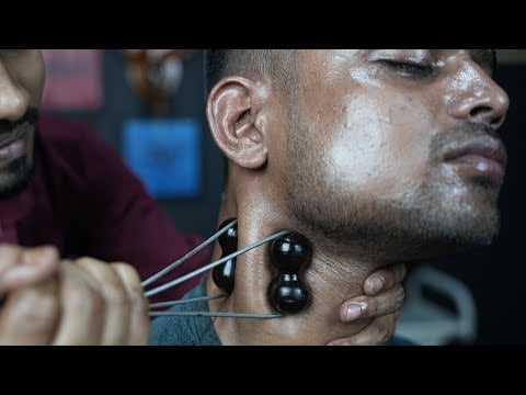 Fast ASMR Massage For Better Relaxation | Heavy Oil Neck And Head Massage ASMR | Scratching ASMR