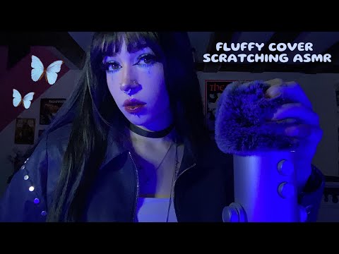 Fluffy Mic Cover Scratching & Rubbing ASMR | Bare Mic Gripping, Rambling, Whispering