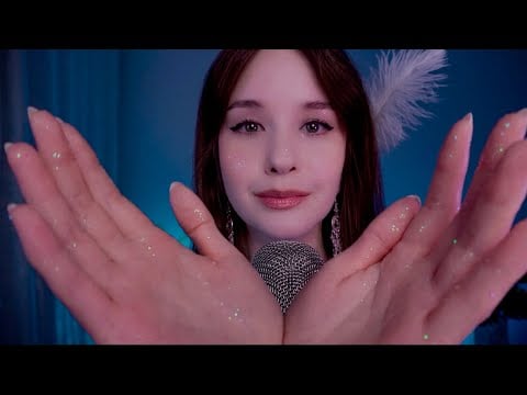 ASMR Массаж от Тревожности и Усыпляющий Шепот | Face Massage & Unintelligible Whispers For Sleep