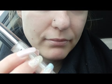 ASMR- Lip gloss tapping and application
