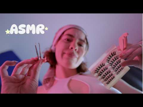 ASMR extensão de cílios profissional 🌙 Clínica do sono roleplay br
