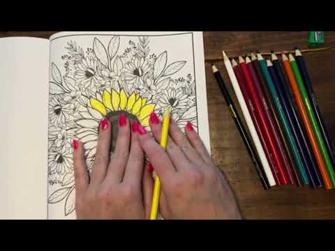 ASMR - Coloring with Colored Pencils! Soft Spoken Gum Chewing Ramble