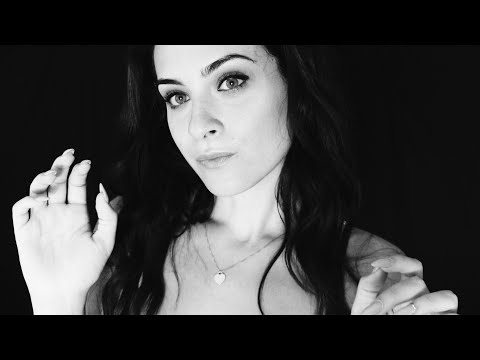 ASMR Unintelligible Face Touching & Hand movements for Sleep With Raining Sound