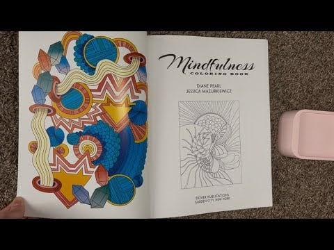 ASMR Flipping Through A Mindfulness Coloring Book