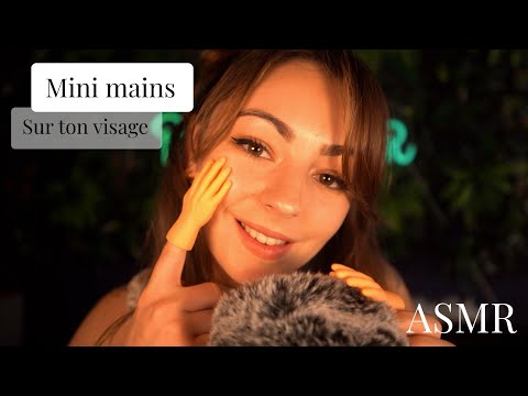 ♡ ASMR  - Close-up / Mes minis mains caressent ton Visage (Mic Touching) ♡
