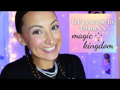 ASMR Let's *ESCAPE* to Disney's Magic Kingdom 🏰✨(food, merch finds, vibes)