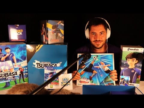 ASMR avec le COLLECTOR de CAPTAIN TSUBASA PS4