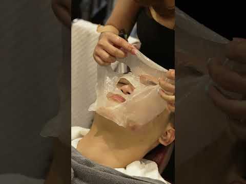 Most AMAZING Facial Massage ASMR [Shave + Head Massage]