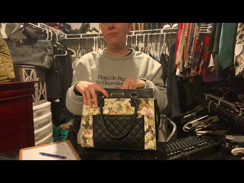 ASMR Purse Store | Fabric Sounds, Typing, Writing, Soft Spoken