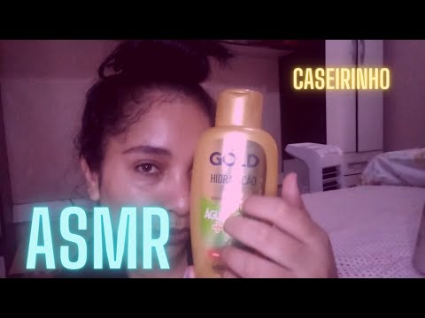 ASMR VENDEDORA DE PRODUTOS PRA CABELO - Vídeo caseirinho com voz suave e sons muito relaxantes