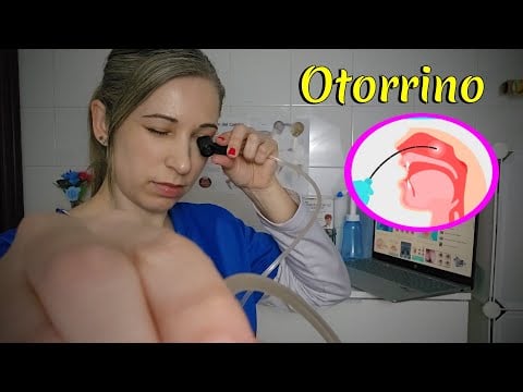 Clínica ASMR |  Endoscópia Nasal realista | Roleplay médico | Otorrino de confianza relajante