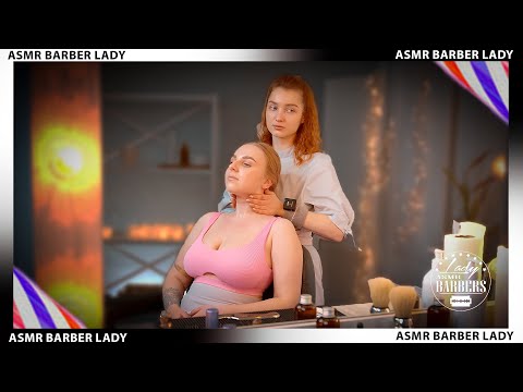 💈 ASMR Shoulders Massage by Barber Lady Angelica