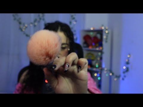 ASMR Beijinho l Pincel na tela l Tapping l Ice globs