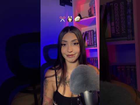 ASMR EMOJI CHALLENGE PARA QUEM AMA SONS DE BOCA 🖤 #asmr #asmrsounds #tingles