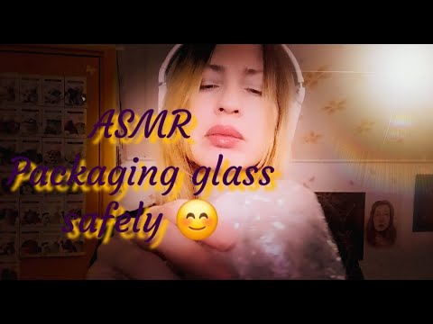 ASMR | Packaging glass safely 💤