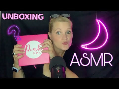 [ASMR] german/deutsch | Unboxing Pink Box - whispering • tapping Sounds |trigger your tingles | talk