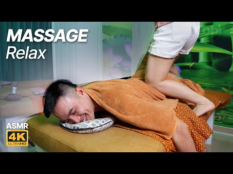 ASMR 🔥 I got a flexible stretch massage therapy (neck & shoulder massage, leg, and back treatment)