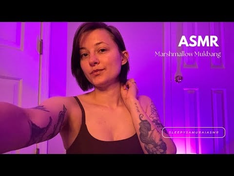 Sticky Sweet Sounds 🍡 ASMR Marshmallow Shishkabob Mukbang