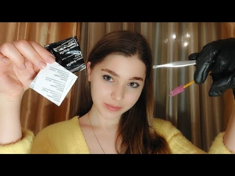 😴АСМР сделаю тебе бровки/покраска и коррекция/asmr doing your eyebrows/role play/точно заснешь🥰