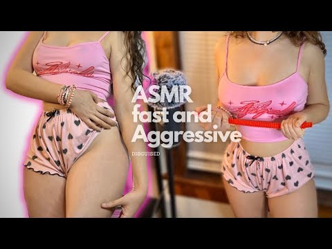 ASMR💞Fast and Aggressive fabric scratching, skin scratching and tapping|ASMR Tingles✨