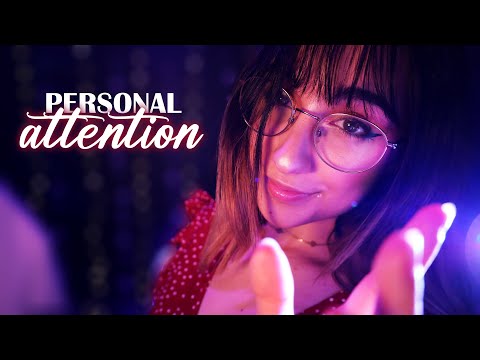 ASMR | Super Up-Close Personal Attention 💕 Whispers & Face Brushing/ Touching