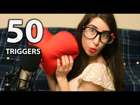 50 Valentine's Day Triggers in 10 Minutes *ASMR* *TINGLY*