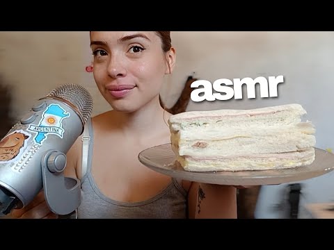 asmr SÁNGUCHES DE MIGA ARGENTINOS 🇦🇷 (almuerzan conmigo)