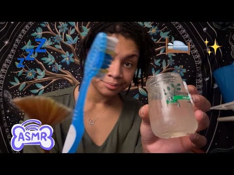 ASMR - Water Sounds & Brushing (Kaylen)
