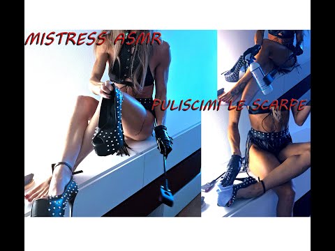 MISTRESS ti fa pulire le scarpe ASMR ITA #mistress #feet #legs #highheels #soles #dominatrix