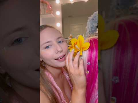 asmr flower hair clip #asmrcommunity #asmrsounds #asmrshorts #asmrtingles #asmr #asmrhairplay