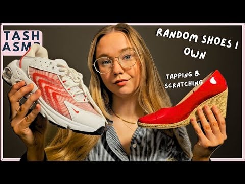 ASMR Random shoes that I own (Tapping & Scratching)